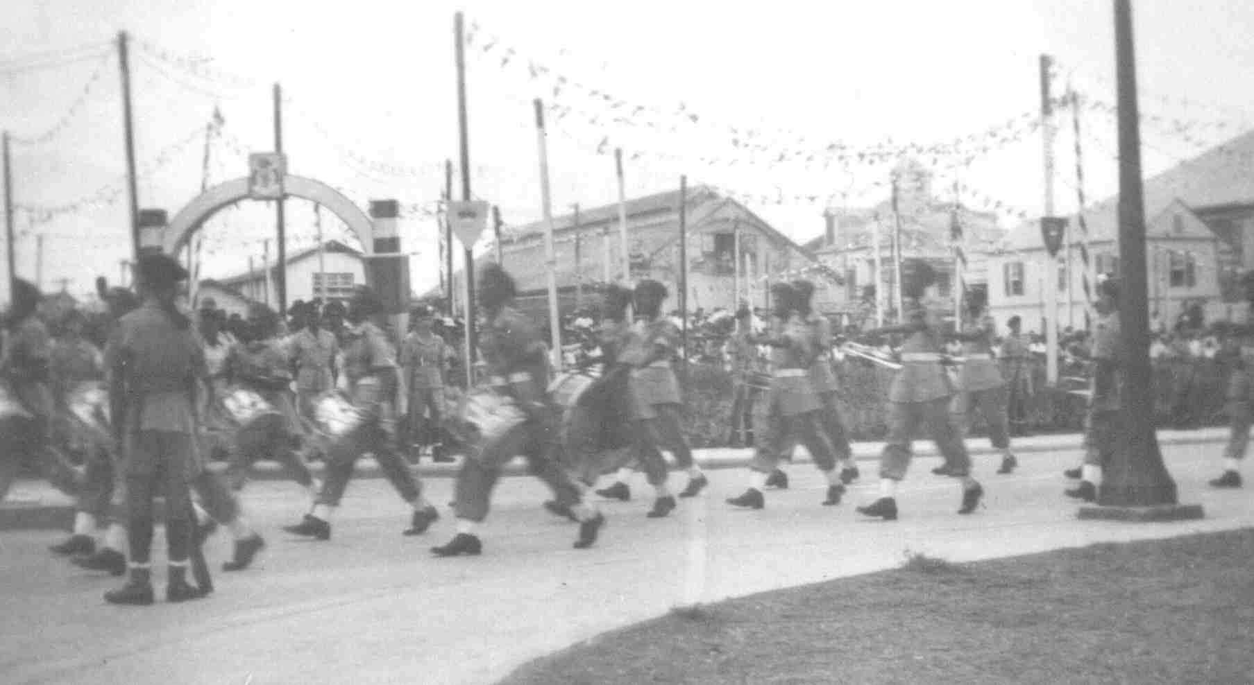 BELIZE 1953  BAND QUEEN'S BIRTHDAY